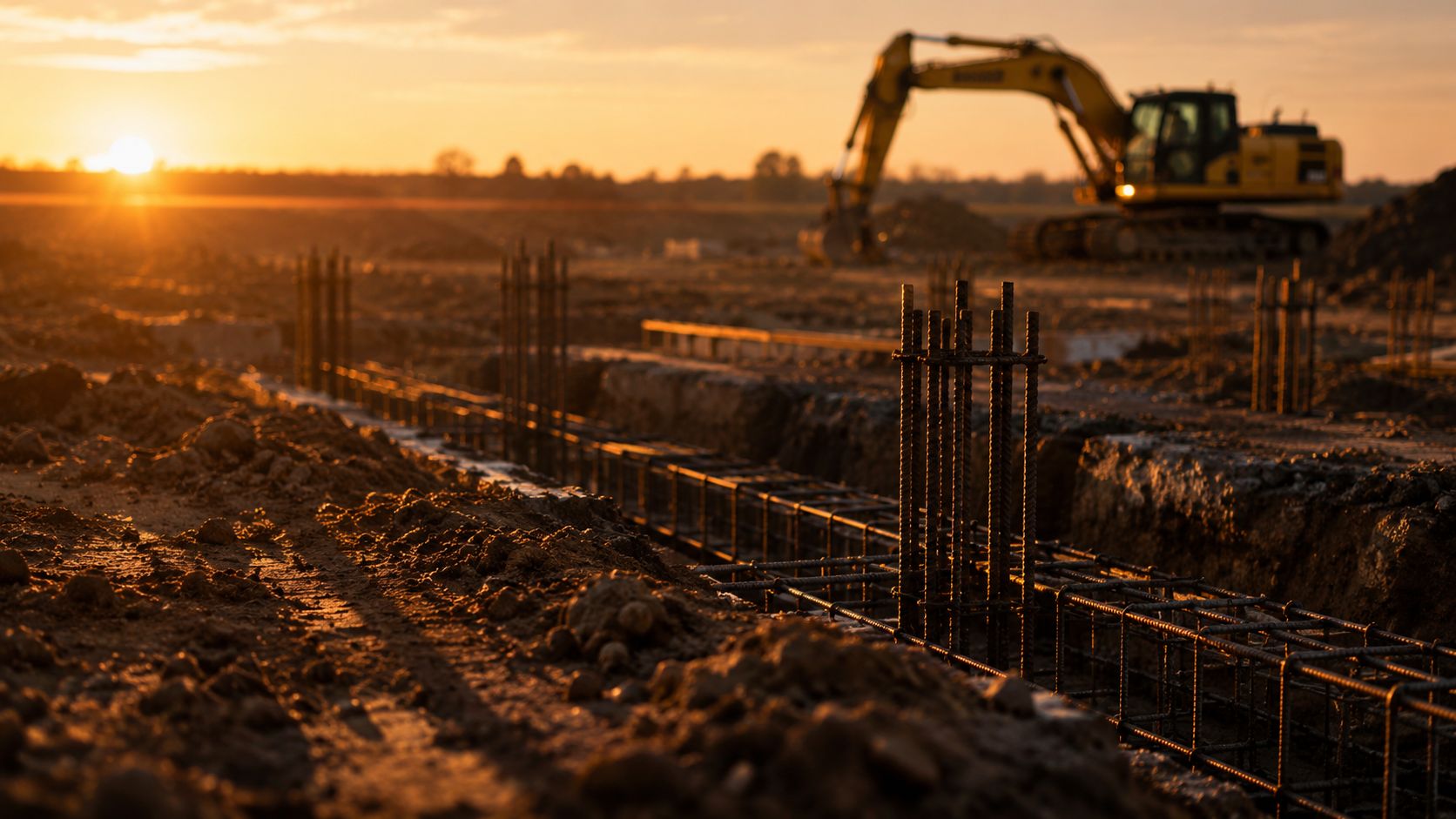 Civil works — foundation excavation